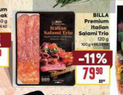 BILLA PREMIUM ITALIA SALAMI TRIO