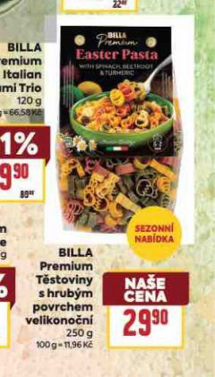 BILLA PREMIUM T�STOVINY S HRUB�M POVRCHEM VELIKONO�N�