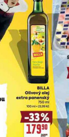 BILLA OLIVOV� OLEJ EXTRA PANENSK�