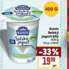 KUN�N SELSK� JOGURT B�L�