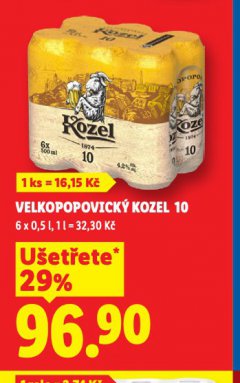 PIVO VELKOPOPOVICK� KOZEL 10