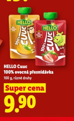 HELLO CUUC 100% OVOCN� P�ESN�D�VKA