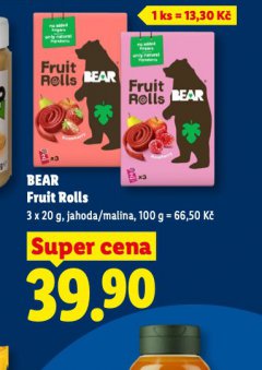 BEAR FRUIT ROLLS