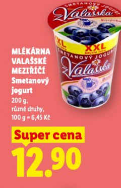 SMETANOV� JOGURT Z VALA�SKA