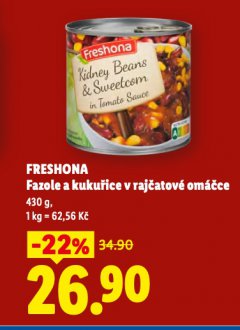 FRESHONA FAZOLE A KUKU�ICE V RAJ�ATOV� OM��CE