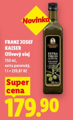 FRANZ JOSEF KAISER OLIVOV� OLEJ