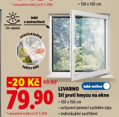 LIVARNO S�� PROTI HMYZU NA OKNO