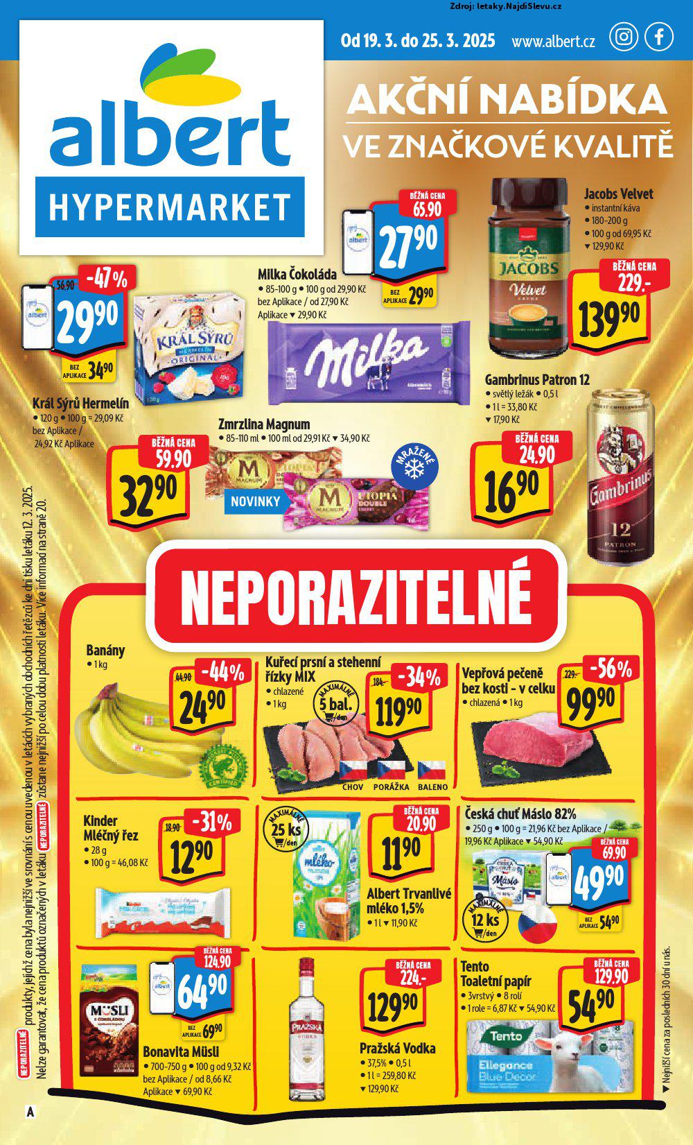 Strana 1 - letk Albert hypermarket (19. 3. - 25. 3. 2025)