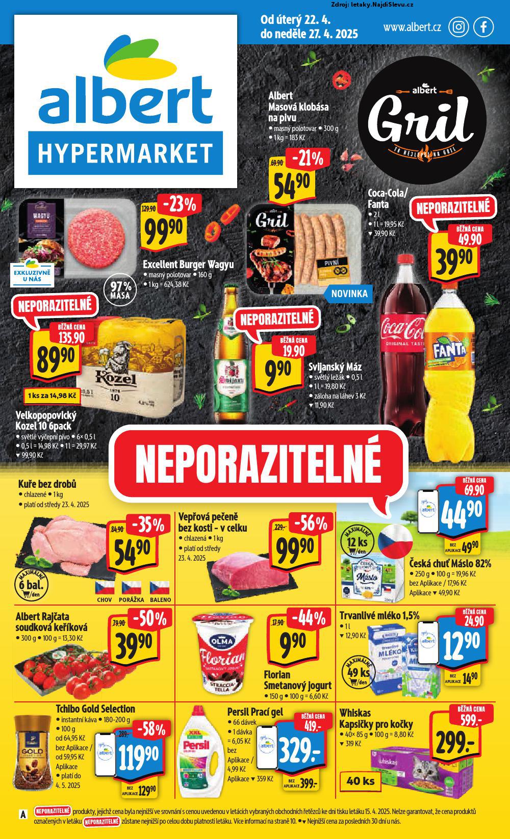 Strana 1 - letk Albert hypermarket (22. 4. - 27. 4. 2025)