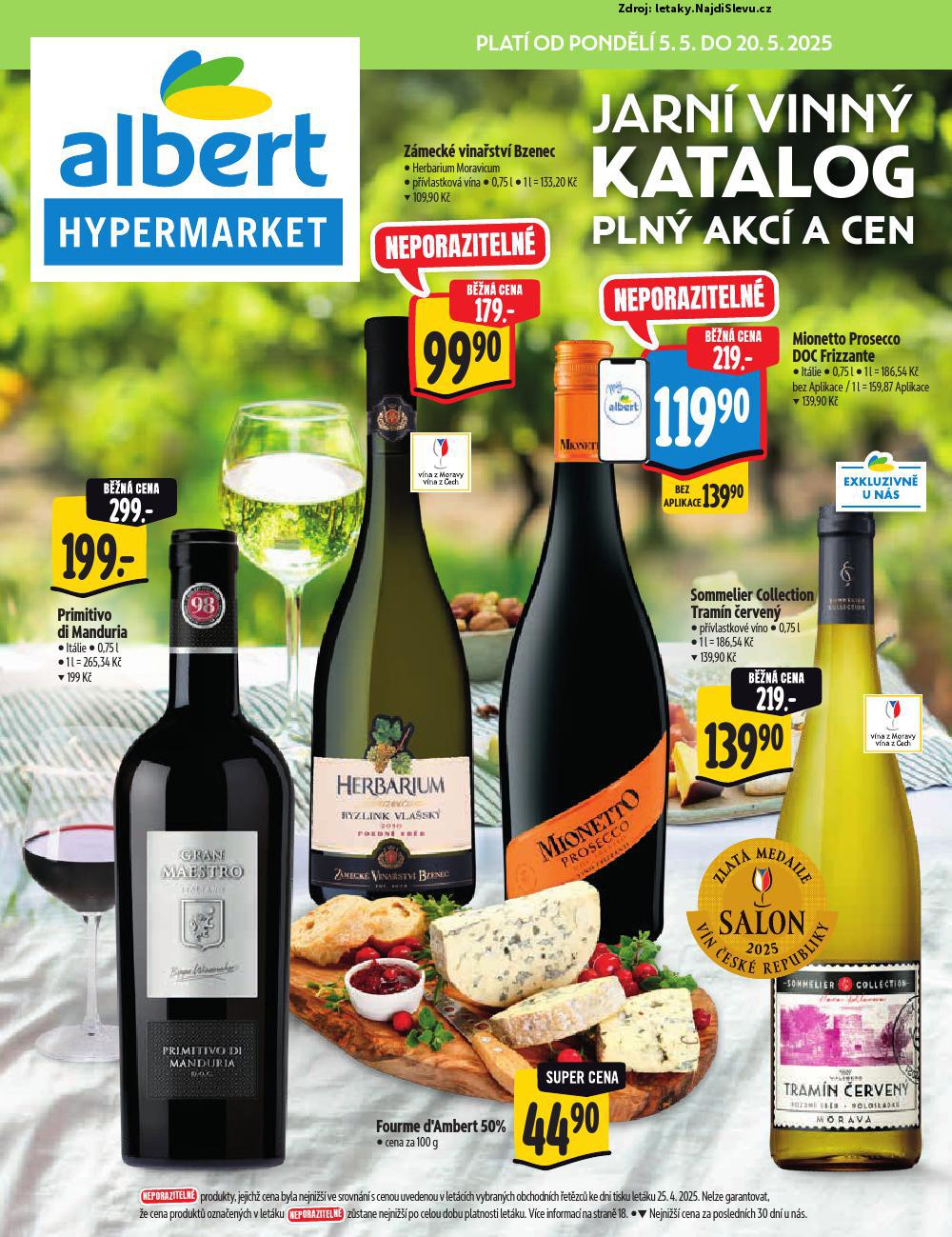 Strana 1 - leták Albert hypermarket (5. 5. - 20. 5. 2025)