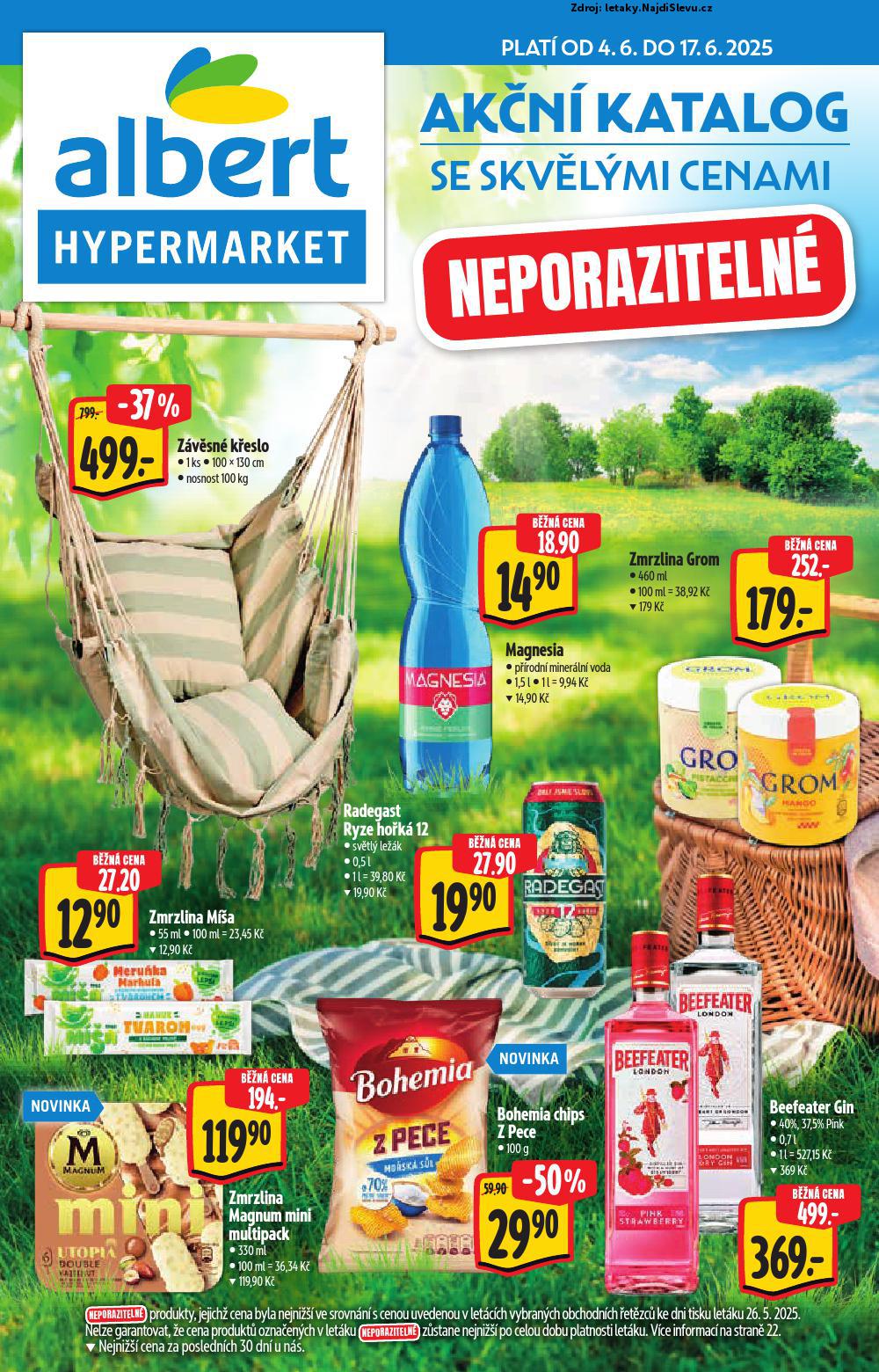 Strana 1 - leták Albert hypermarket (4. 6. - 17. 6. 2025)