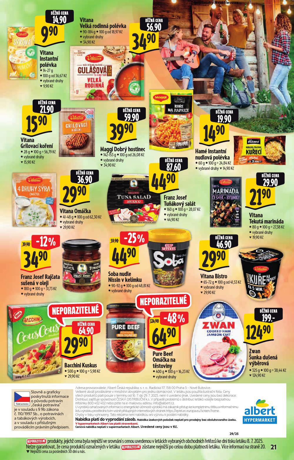 Strana 21 - letk Albert hypermarket (16. 7. - 29. 7. 2025)