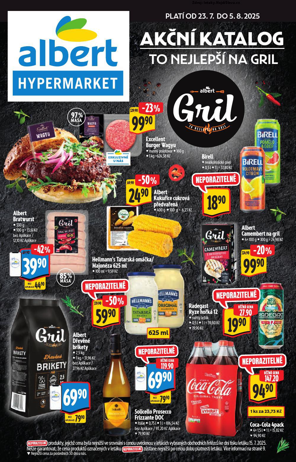 Strana 1 - leták Albert hypermarket (23. 7. - 5. 8. 2025)