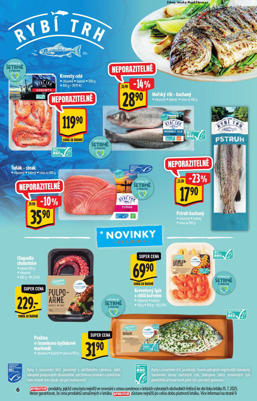 Strana 6 - leták Albert hypermarket (23. 7. - 5. 8. 2025)