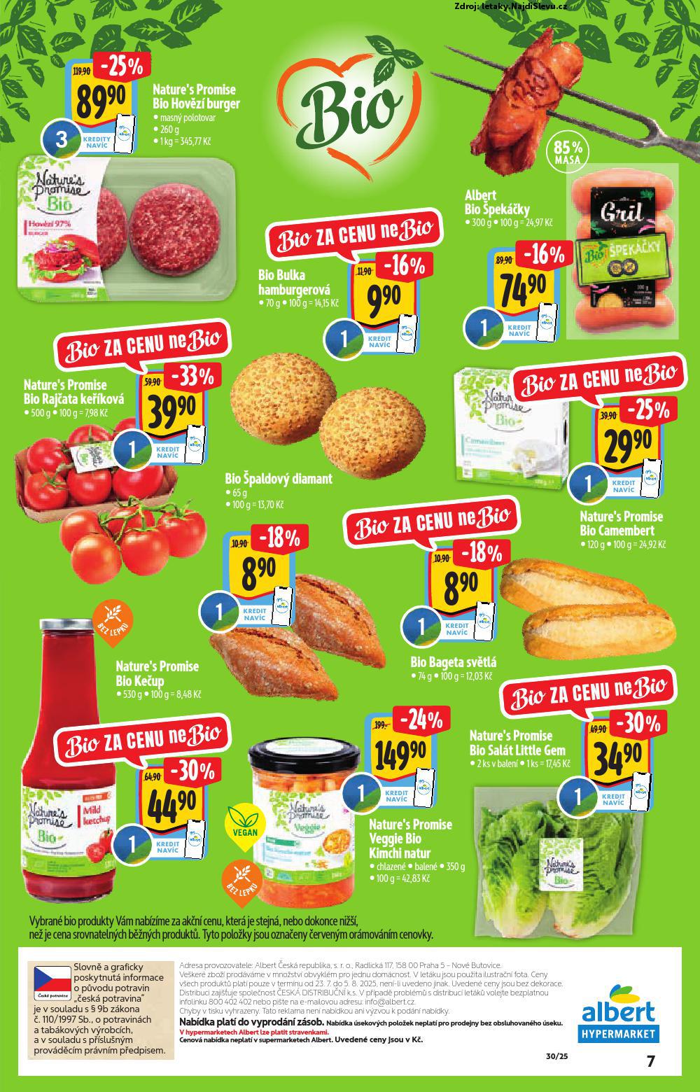 Strana 7 - leták Albert hypermarket (23. 7. - 5. 8. 2025)