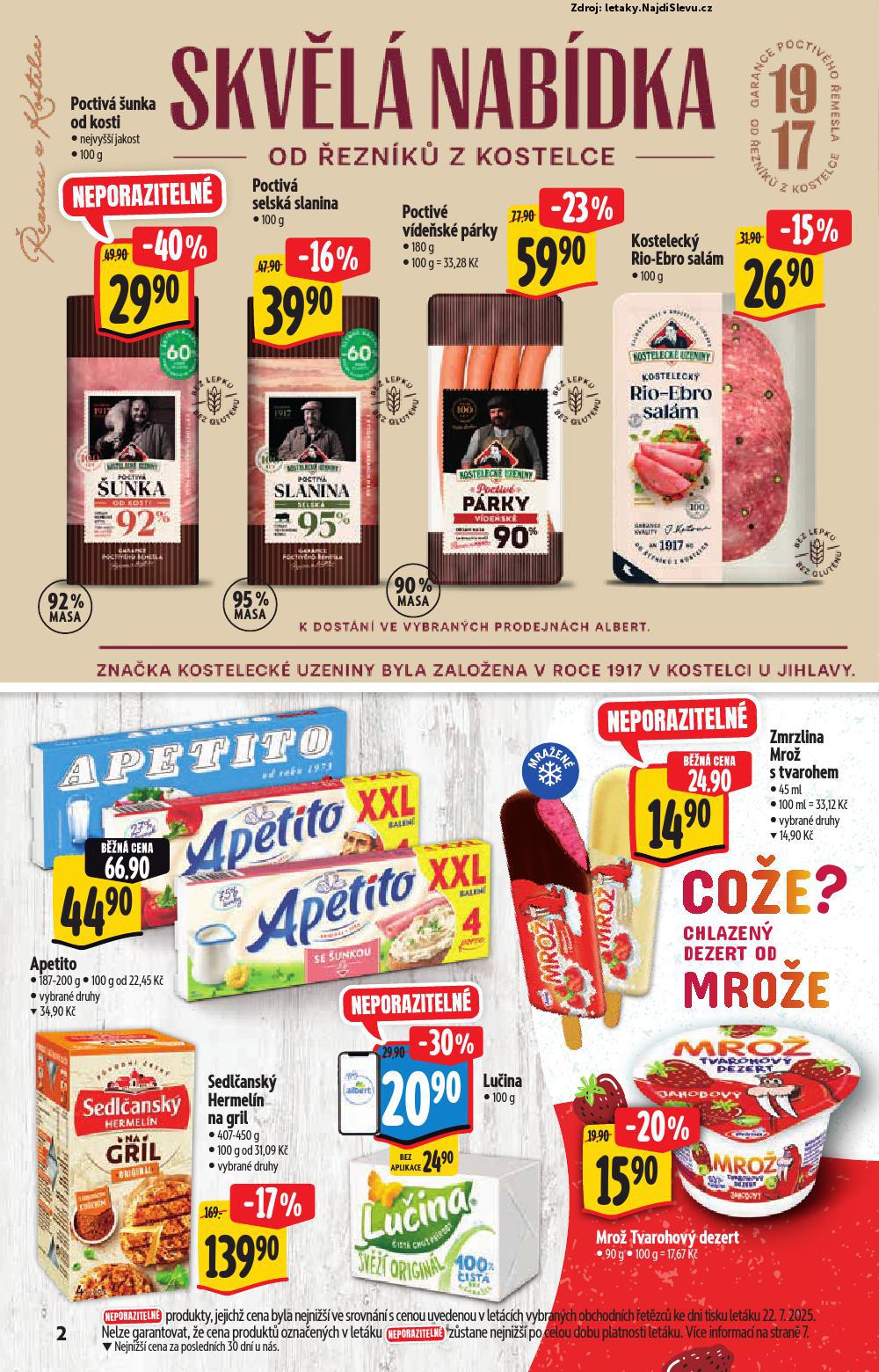 Strana 2 - leták Albert hypermarket (30. 7. - 12. 8. 2025)