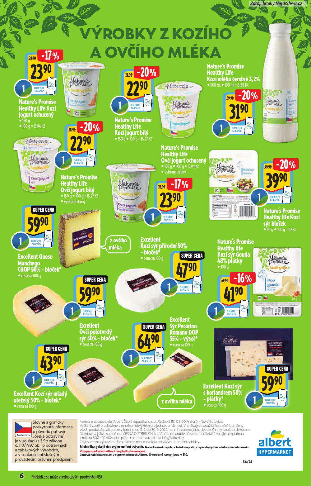 Strana 6 - letk Albert hypermarket (3. 9. - 30. 9. 2025)