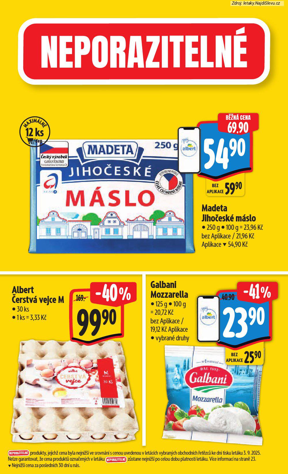 Strana 3 - leták Albert hypermarket (10. 9. - 16. 9. 2025)