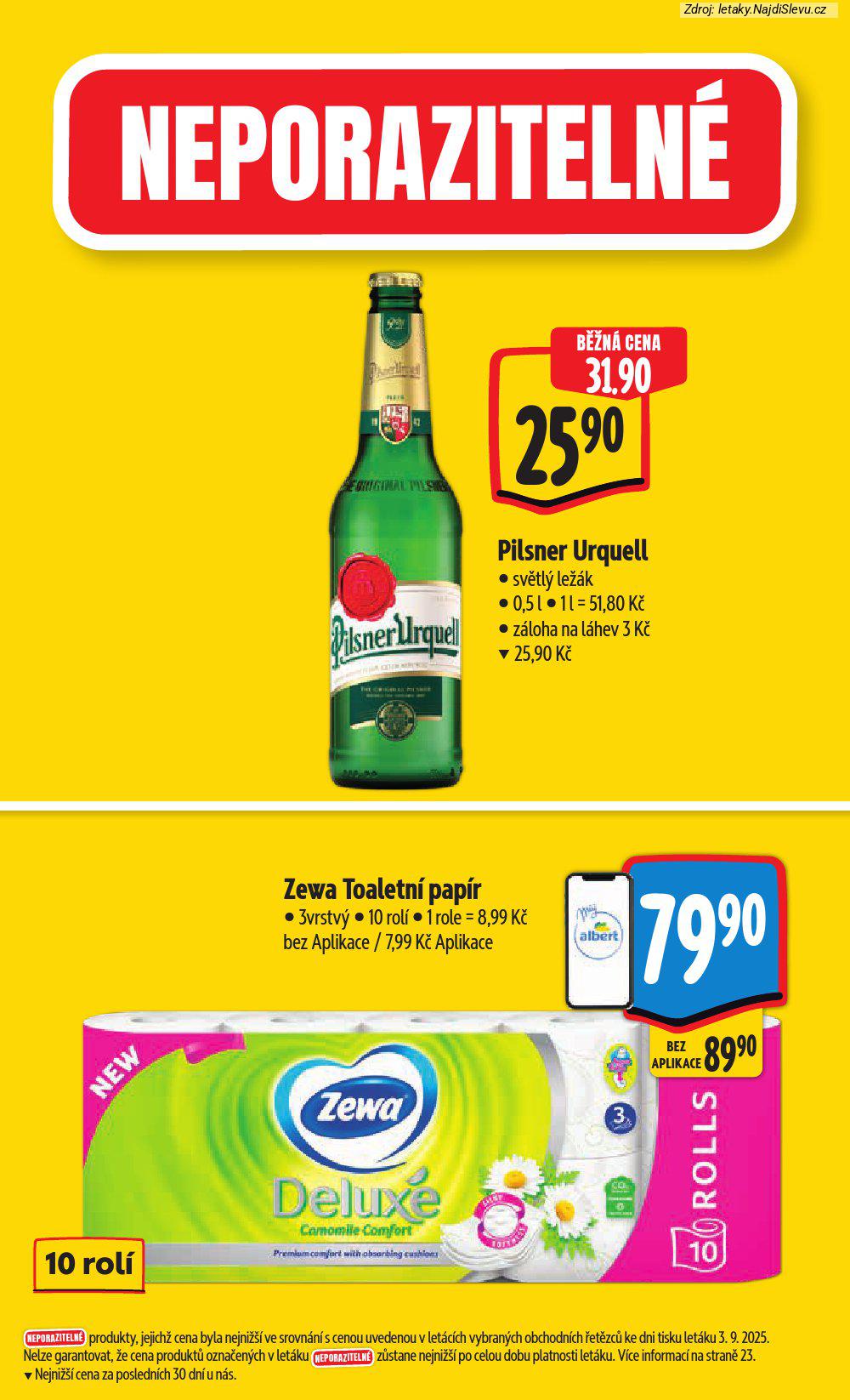 Letk Albert hypermarket (10. 9. - 16. 9. 2025) - strana 4 z 55