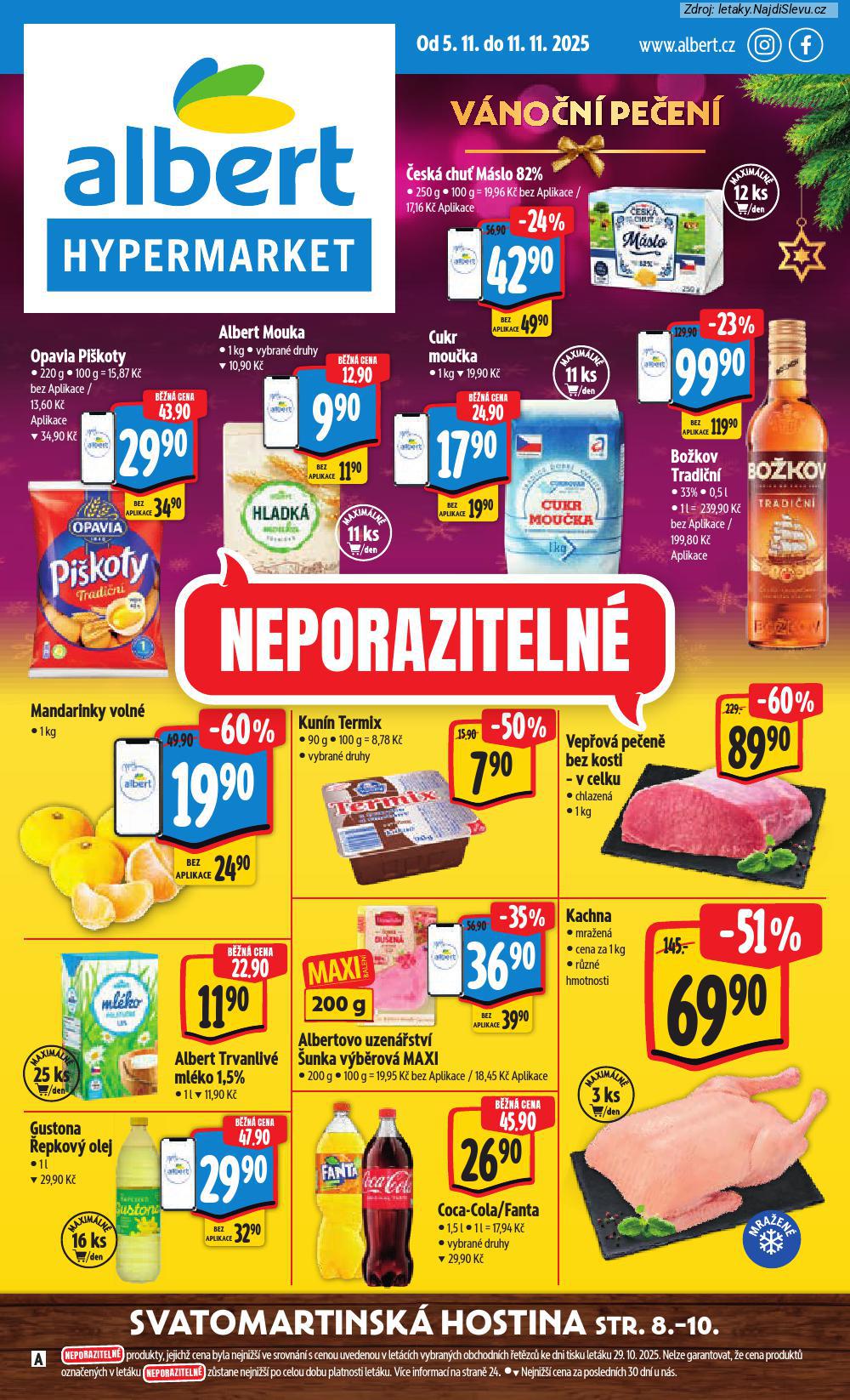 Letk Albert hypermarket (5. 11. - 11. 11. 2025) - strana 1 z 63