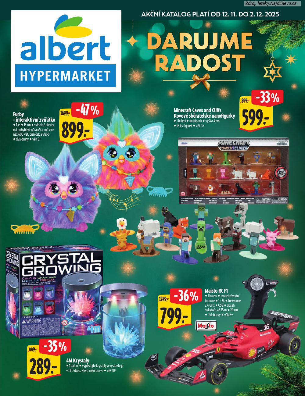 Let�k Albert hypermarket  Katalog Hra�ky (12. 11. - 2. 12. 2025) - str. 1