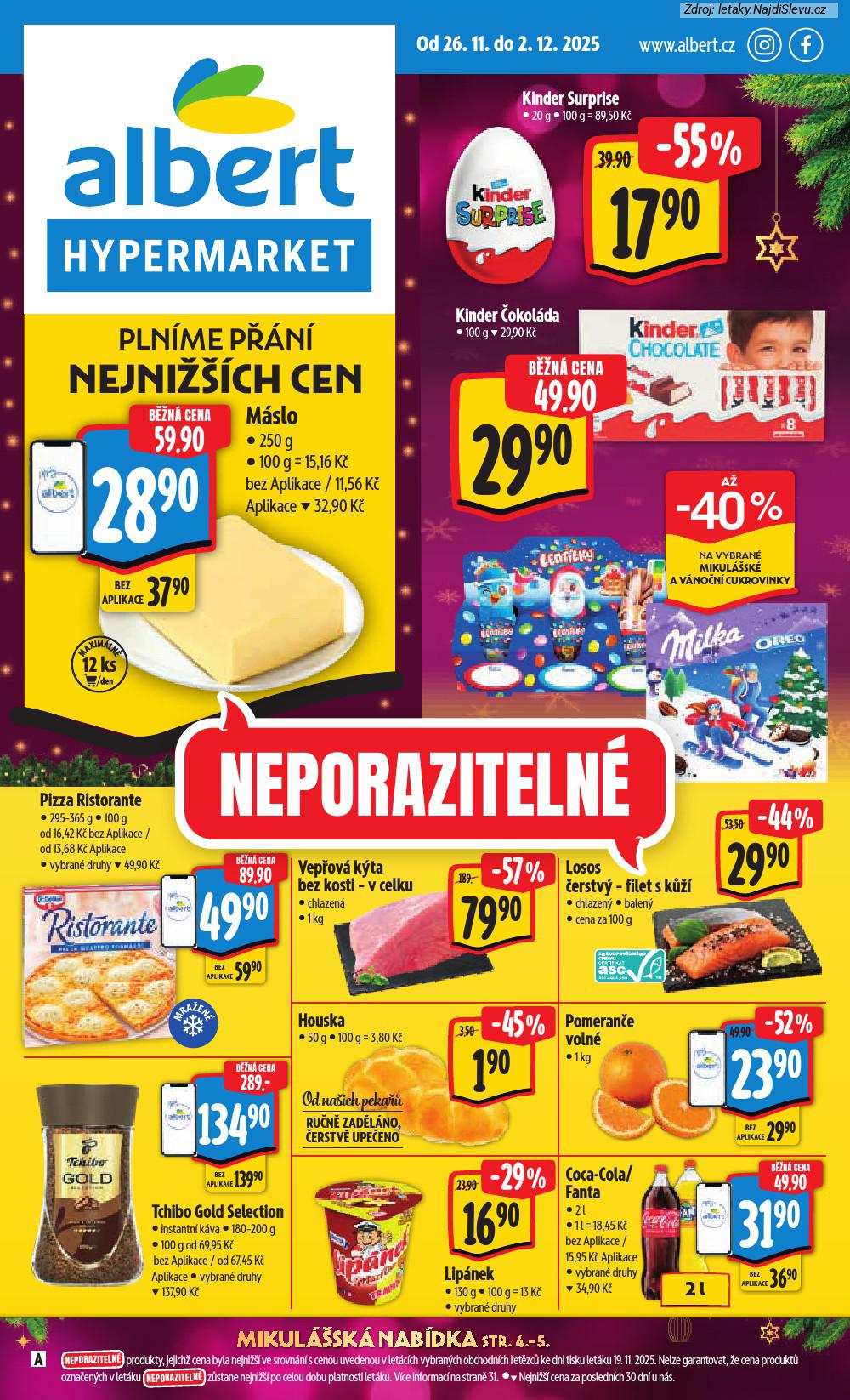Let�k Albert hypermarket  (26. 11. - 2. 12. 2025) - str. 1