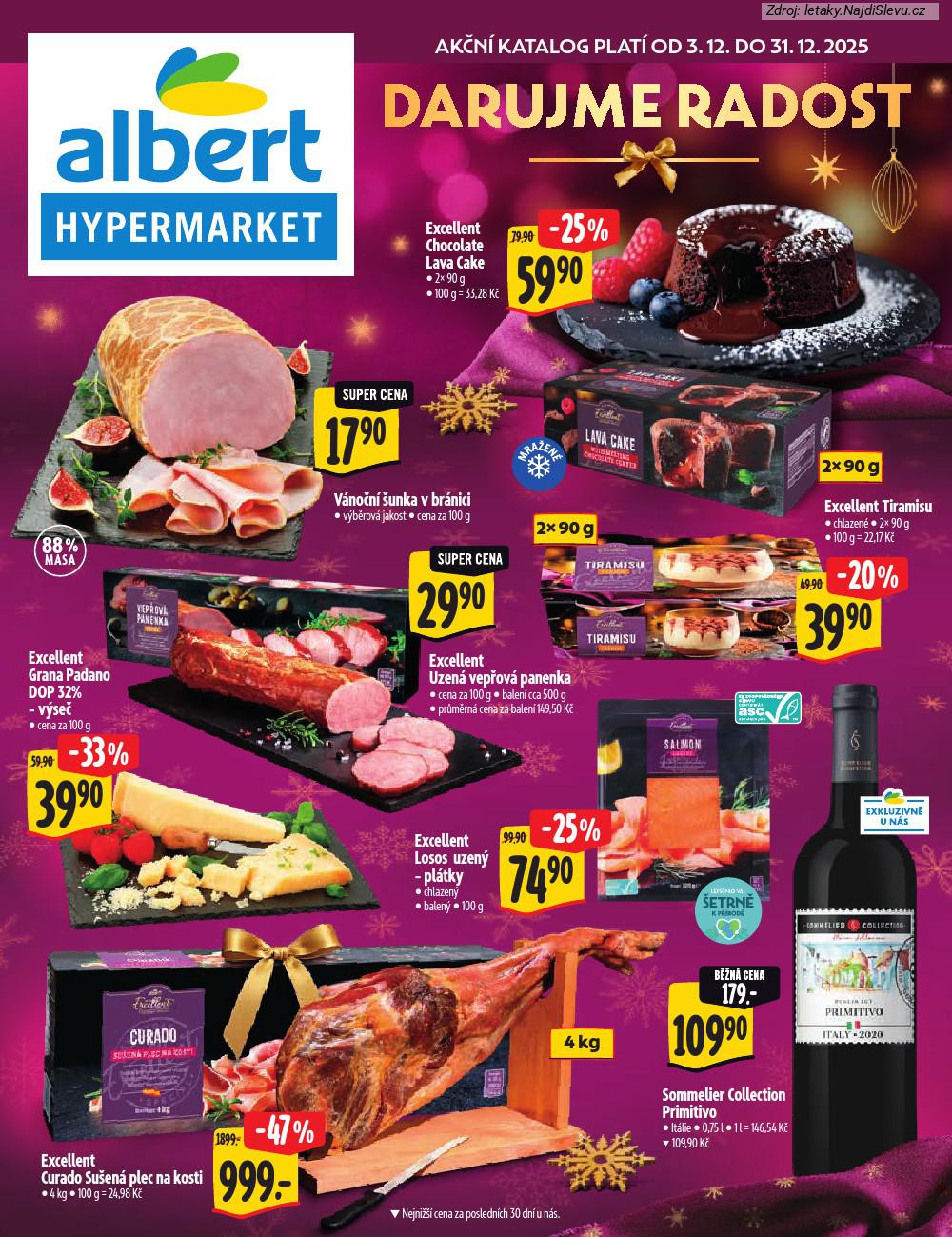 Let�k Albert hypermarket (3. 12. - 31. 12. 2025) - strana 1 z 28
