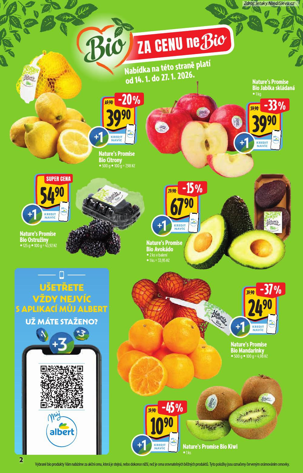 Let�k Albert hypermarket  Katalog BIO (14. 1. - 10. 2. 2026) - str. 2