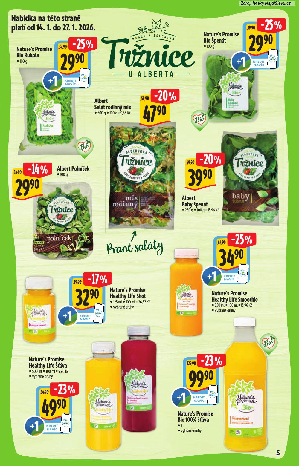 Let�k Albert hypermarket  Katalog BIO (14. 1. - 10. 2. 2026) - str. 5
