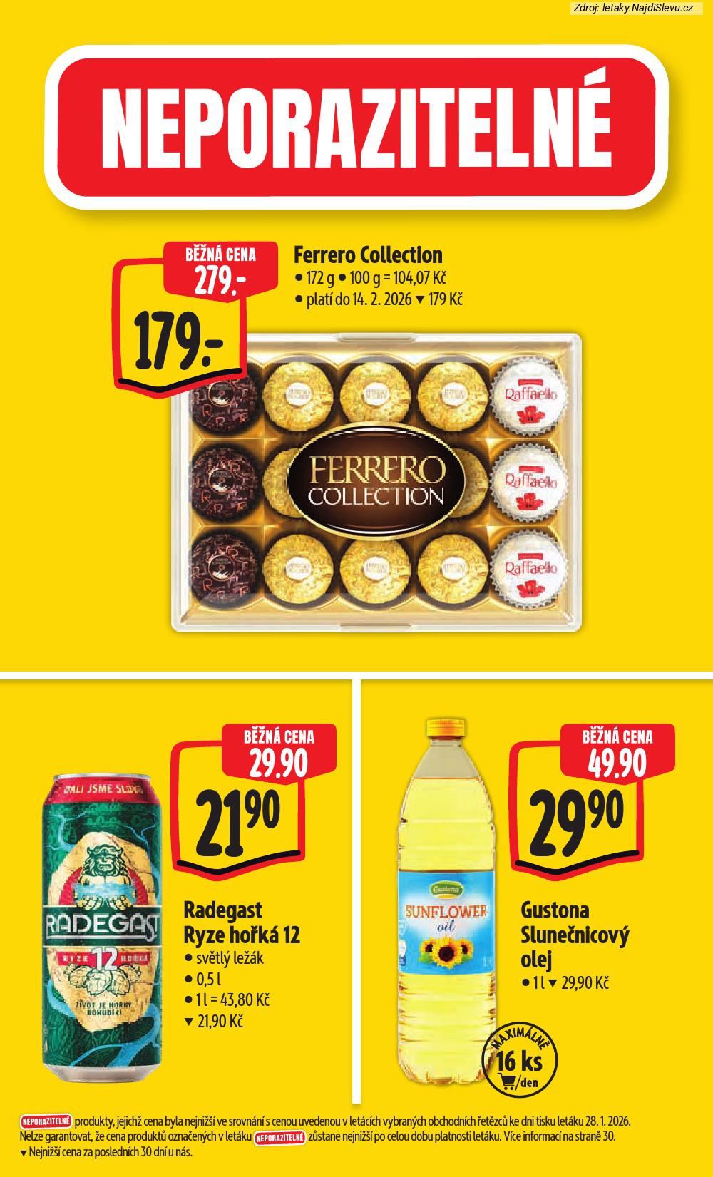 Let�k Albert hypermarket  (4. 2. - 10. 2. 2026) - str. 5: Gustona Slune�nicov�, Radegast Ryze, Ferrero Collection