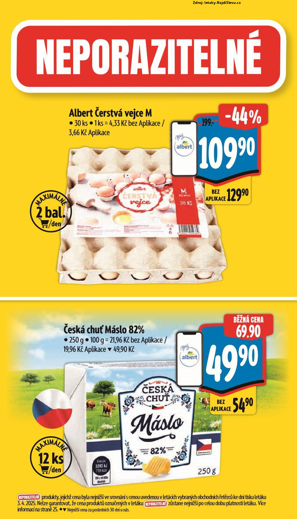Strana 2 - letk Albert supermarket (9. 4. - 15. 4. 2025)