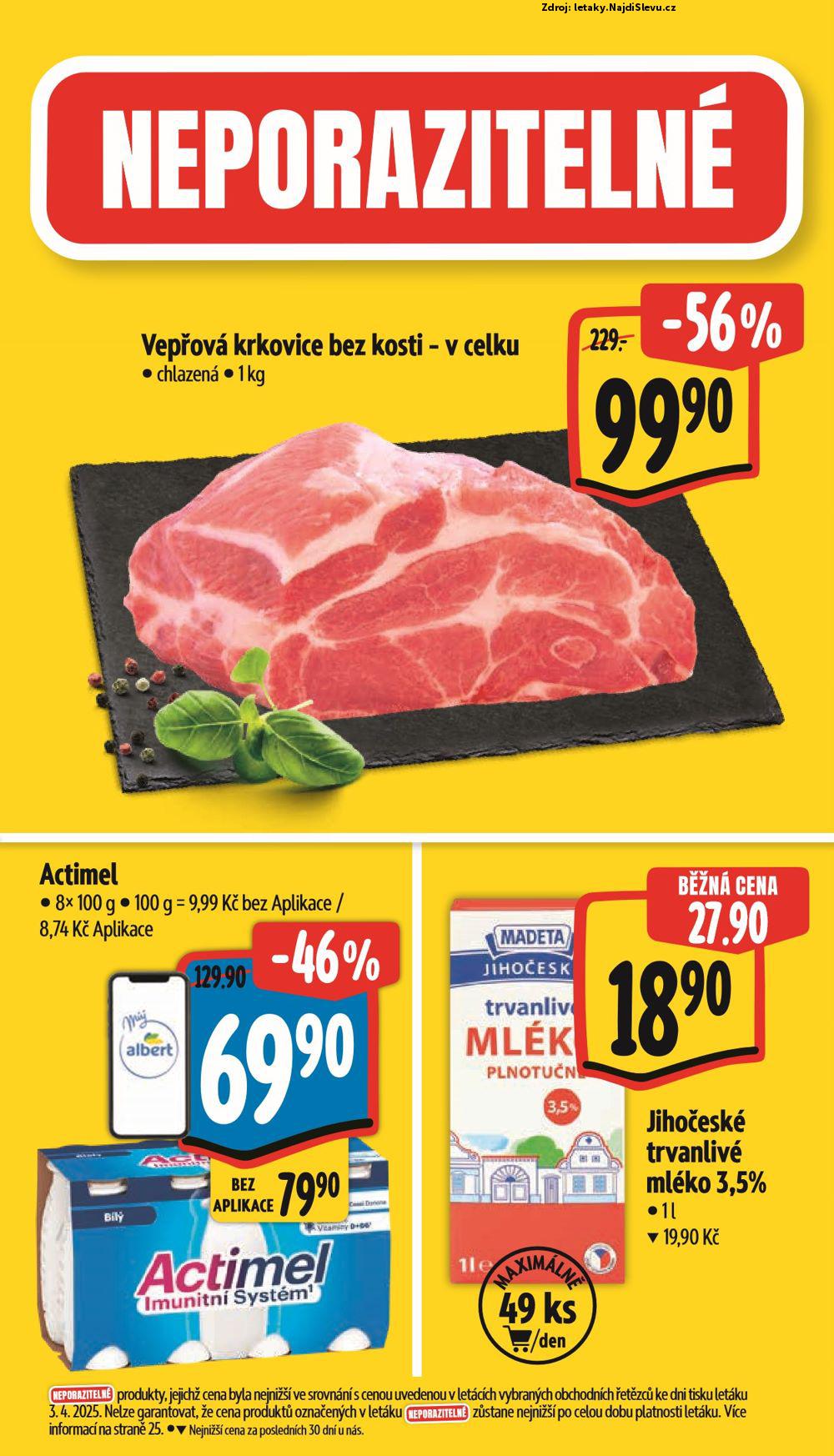 Strana 3 - letk Albert supermarket (9. 4. - 15. 4. 2025)
