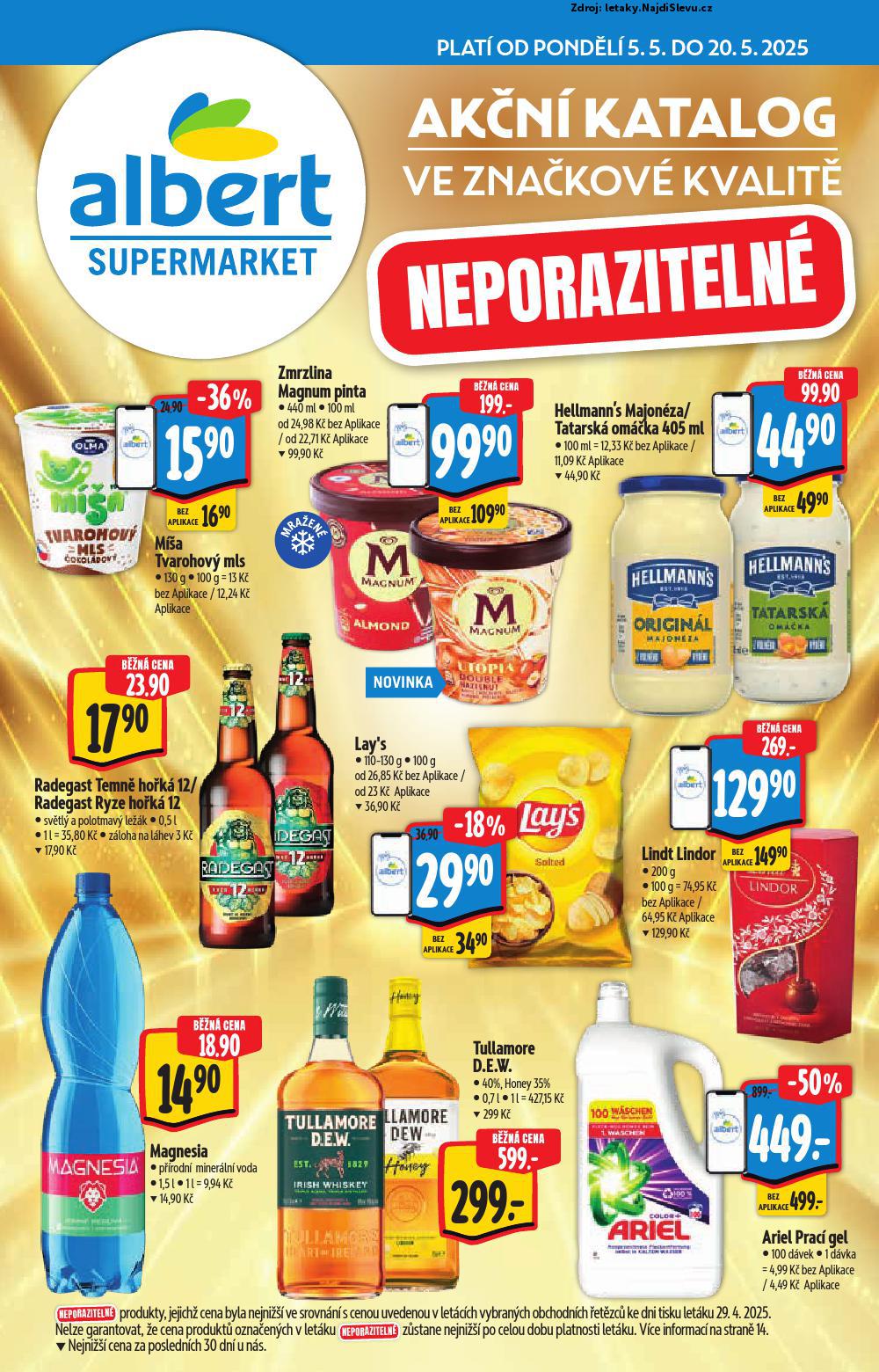 Strana 1 - letk Albert supermarket (5. 5. - 20. 5. 2025)