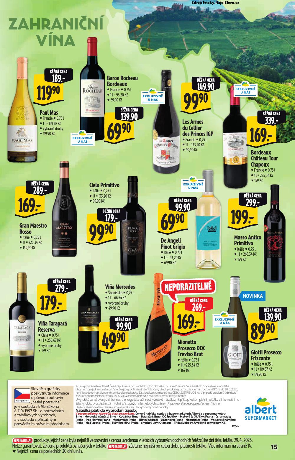Strana 15 - letk Albert supermarket (5. 5. - 20. 5. 2025)