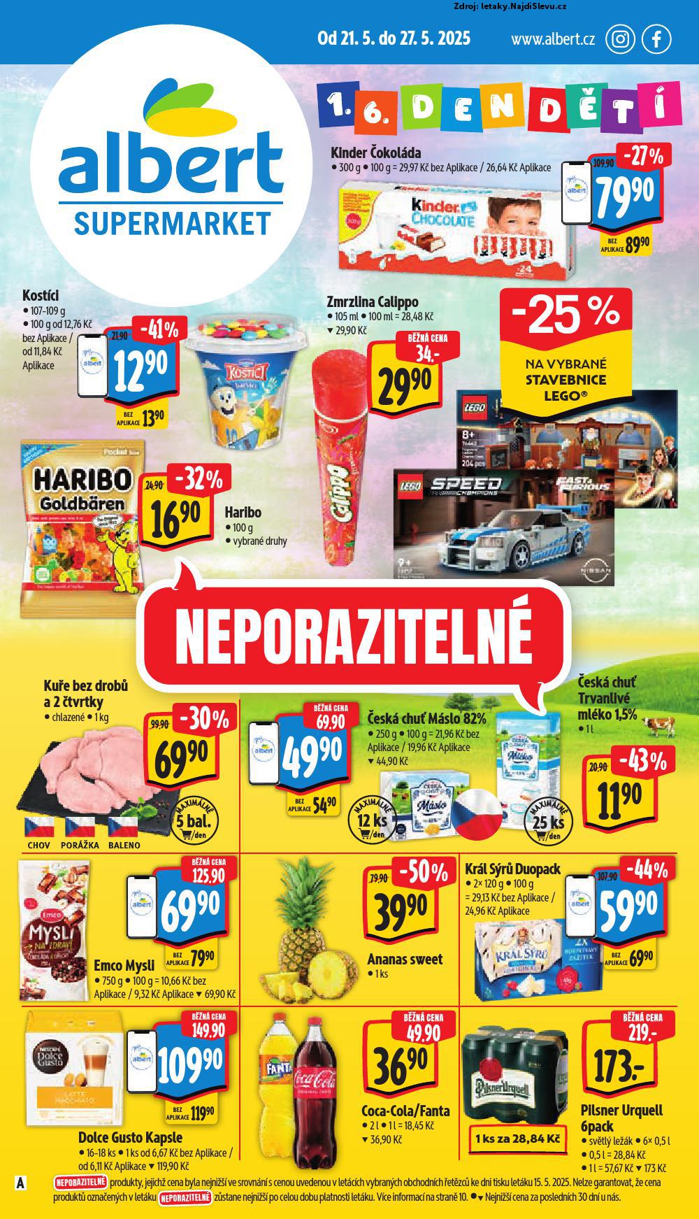 Strana 1 - letk Albert supermarket (21. 5. - 27. 5. 2025)