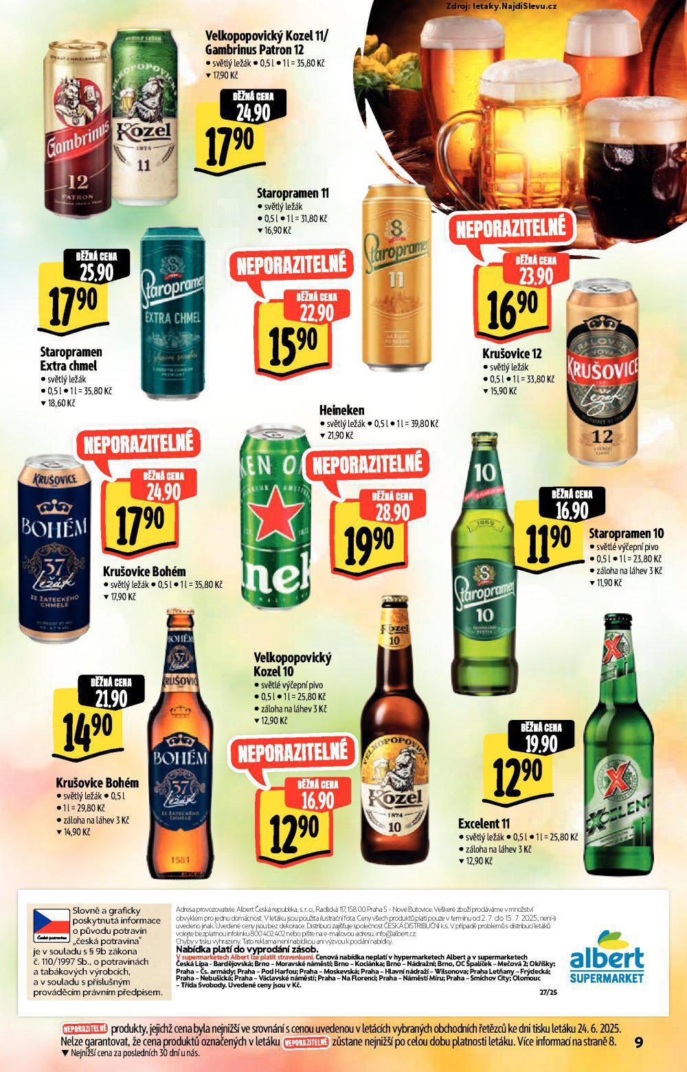 Strana 9 - leták Albert supermarket (2. 7. - 15. 7. 2025)