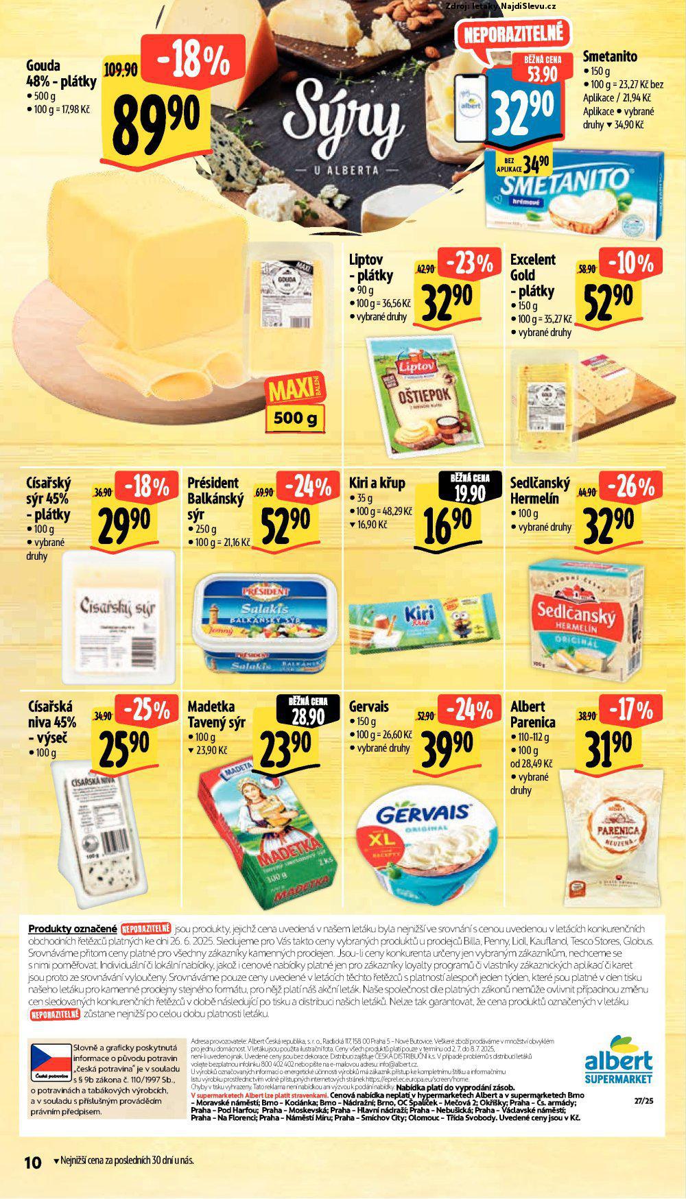 Strana 17 - leták Albert supermarket (2. 7. - 8. 7. 2025)