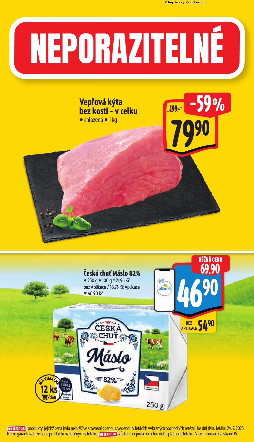 Strana 2 - letk Albert supermarket (30. 7. - 5. 8. 2025)