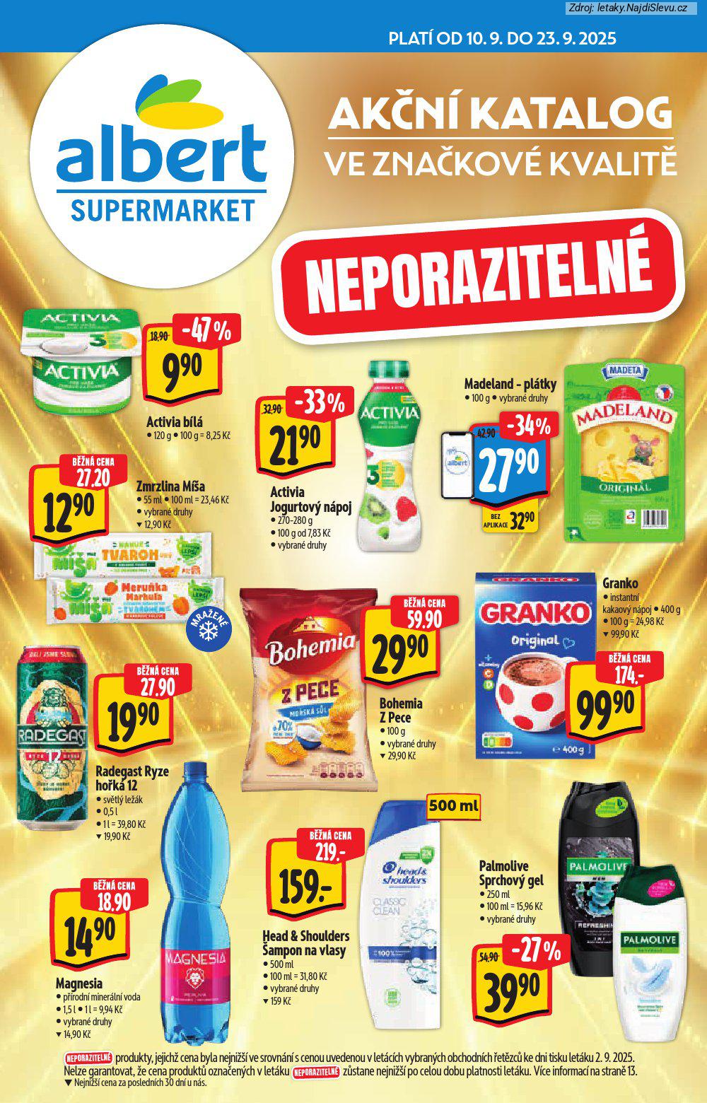 Letk Albert supermarket (10. 9. - 23. 9. 2025) - strana 1 z 25