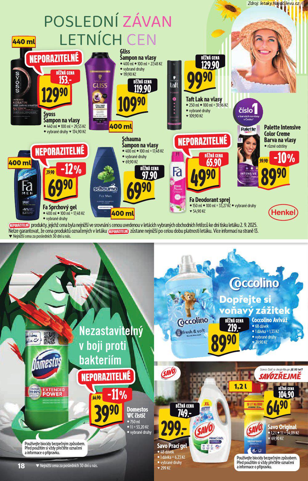 Strana 18 - leták Albert supermarket (10. 9. - 23. 9. 2025)