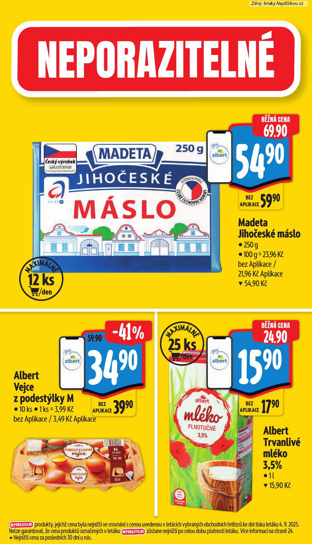 Letk Albert supermarket (10. 9. - 16. 9. 2025) - strana 3 z 44