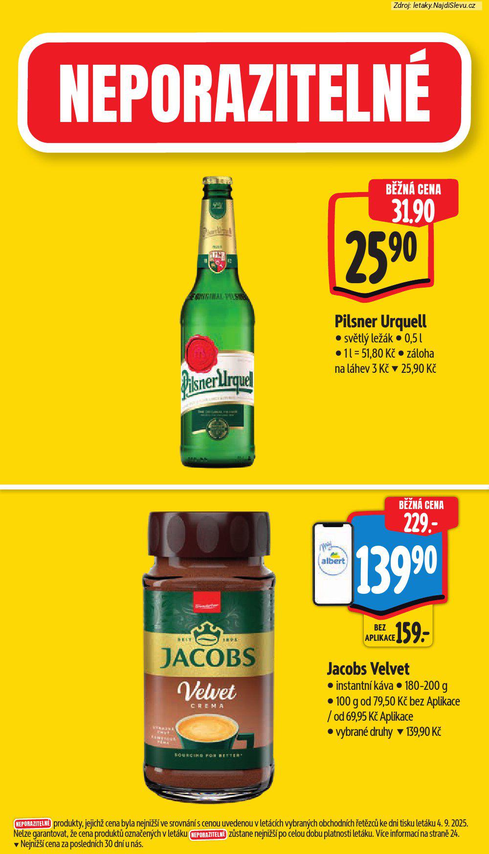 Letk Albert supermarket (10. 9. - 16. 9. 2025) - strana 4 z 44