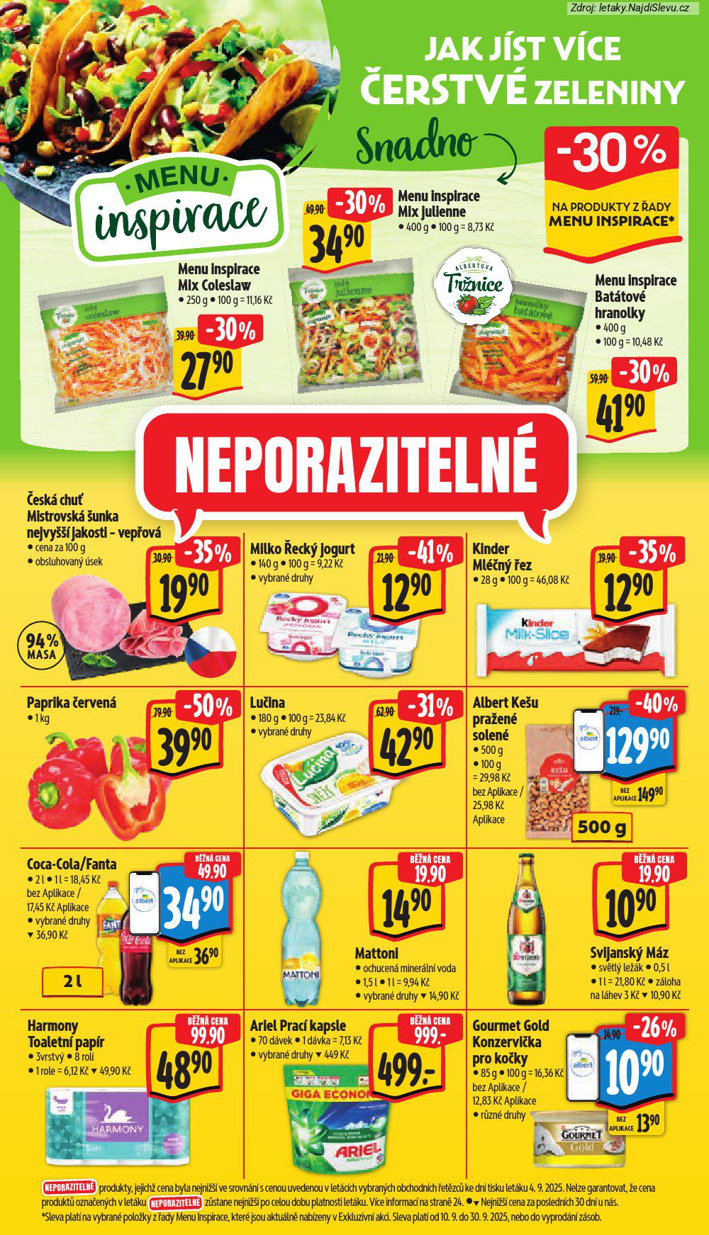 Letk Albert supermarket (10. 9. - 16. 9. 2025) - strana 7 z 44