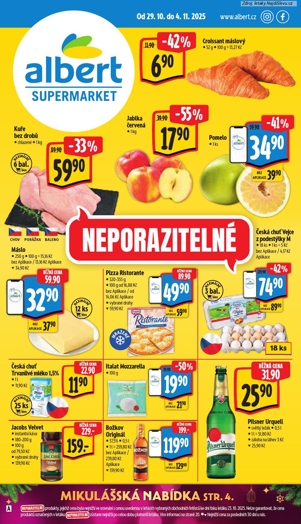 Let�k Albert supermarket  (29. 10. - 4. 11. 2025) - str. 1