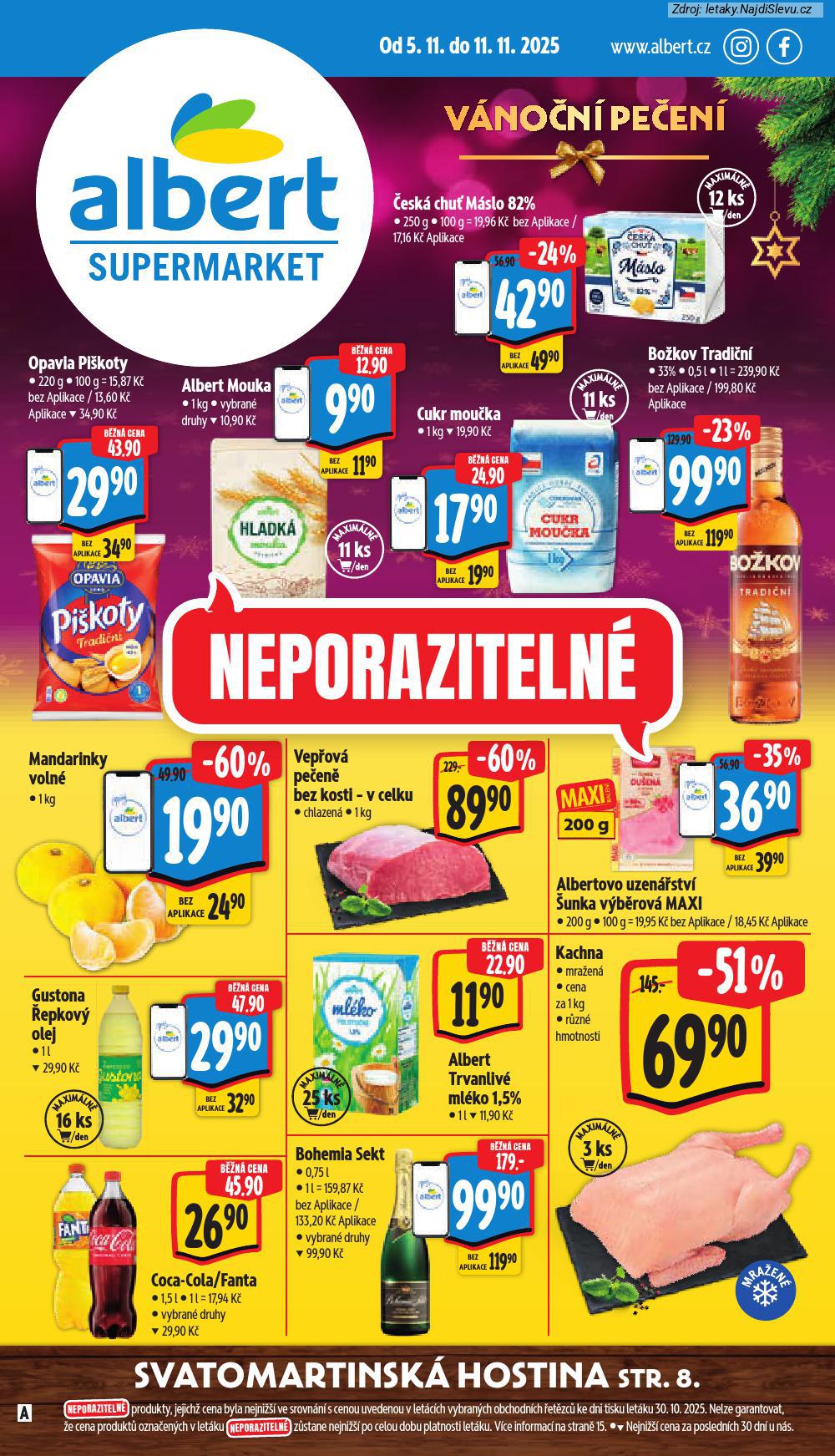 Letk Albert supermarket (5. 11. - 11. 11. 2025) - strana 1 z 49