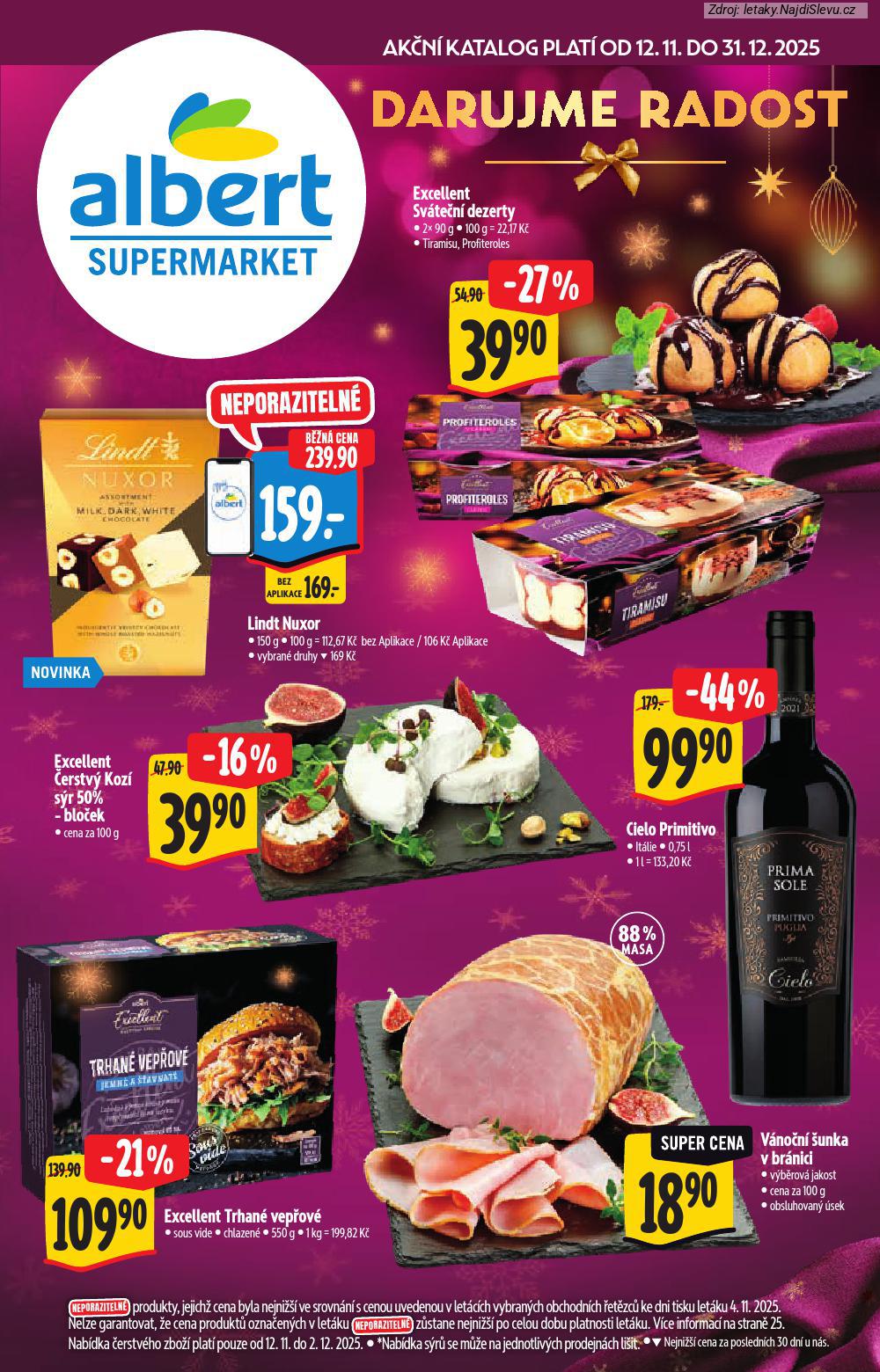 Let�k Albert supermarket (12. 11. - 31. 12. 2025) - strana 1 z 40