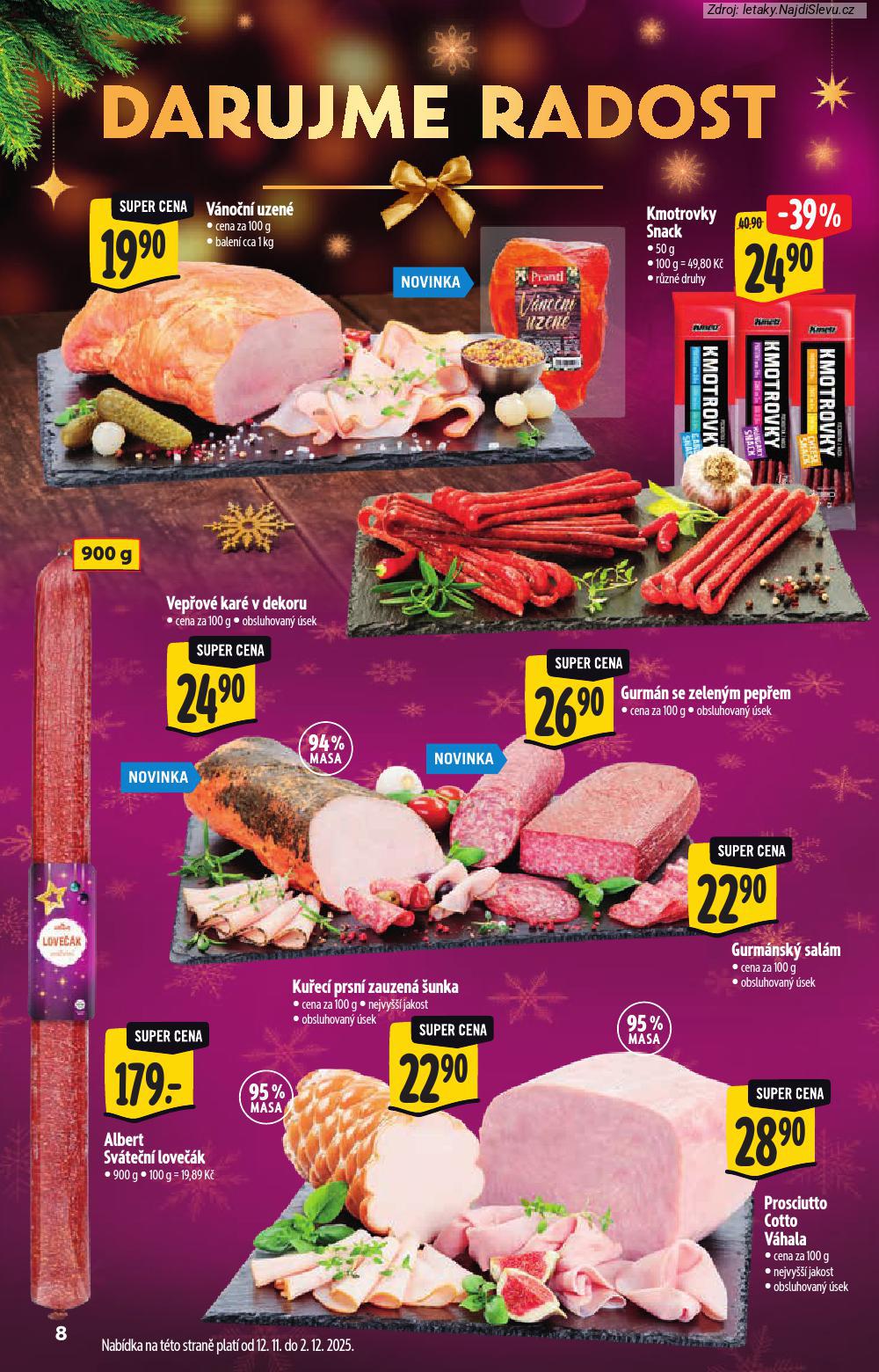 Let�k Albert supermarket (12. 11. - 31. 12. 2025) - strana 8 z 40