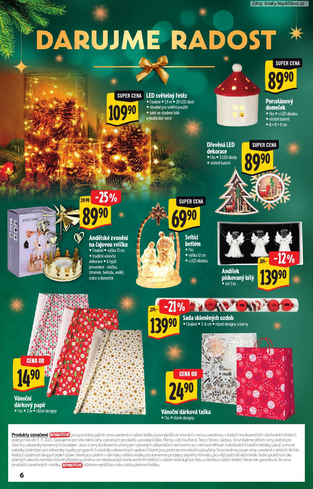 Let�k Albert supermarket (19. 11. - 24. 12. 2025) - strana 6 z 12