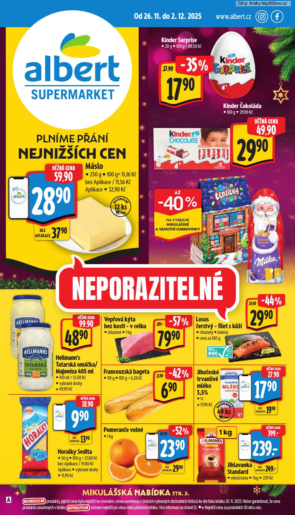Let�k Albert supermarket  (26. 11. - 2. 12. 2025) - str. 1