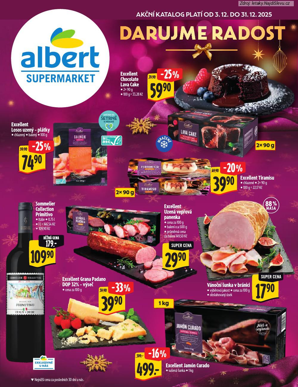 Let�k Albert supermarket (3. 12. - 31. 12. 2025) - strana 1 z 28